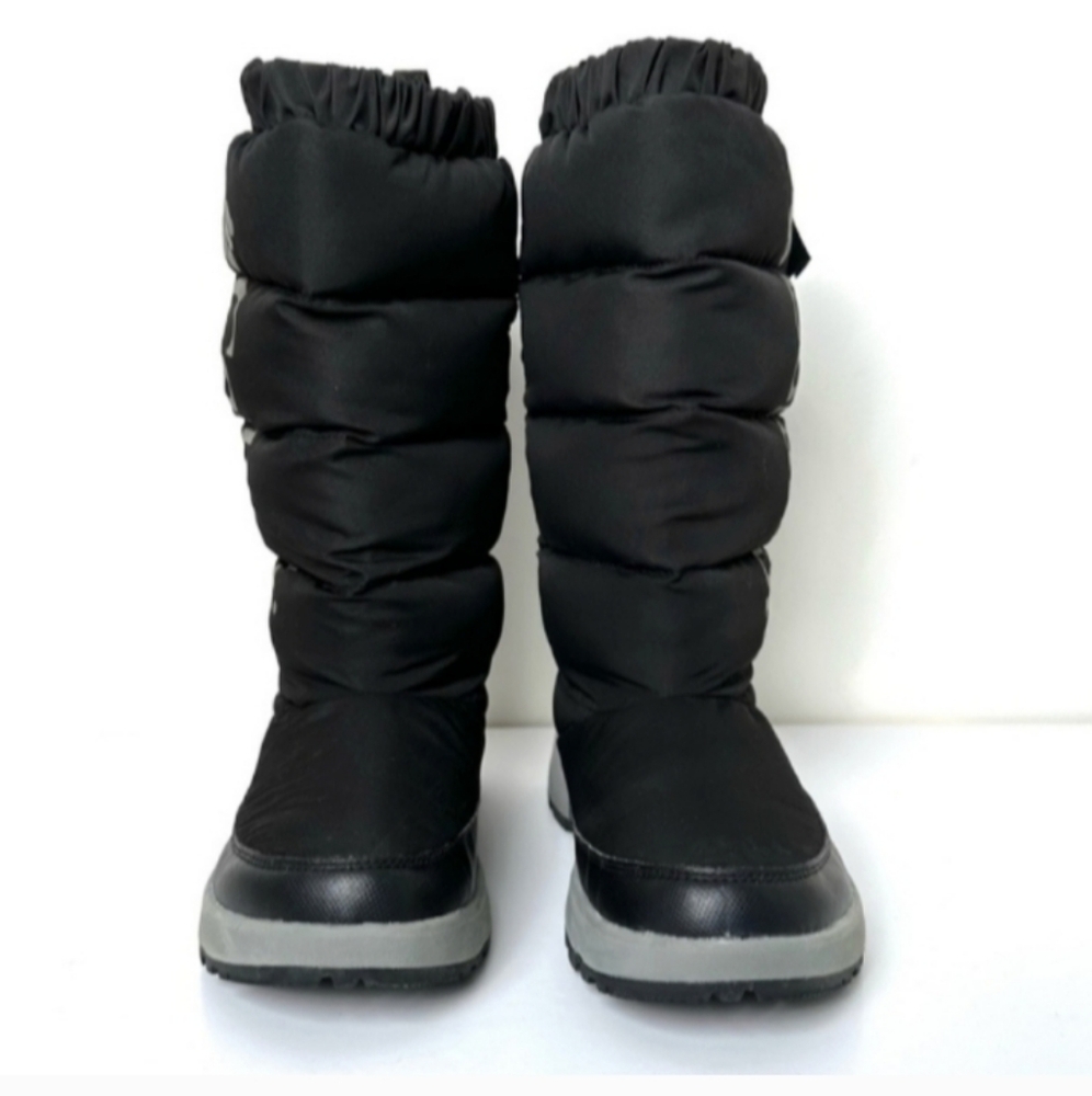New Colombia Black and Gray Winter Puffer Boots Insulated Womens Size 5